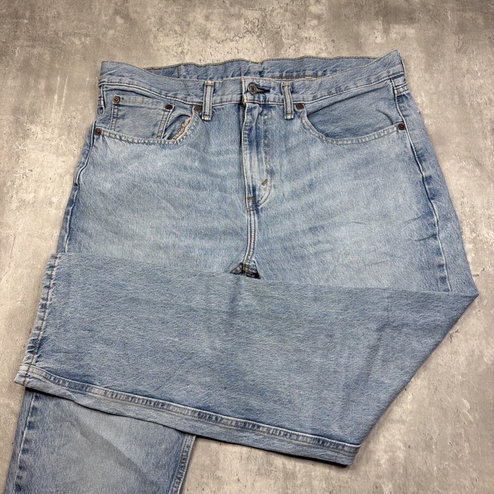 Levis 502 Jeans Mens Fits 36x30 Blue Regular Taper Fit Denim Pant Faded Work USA